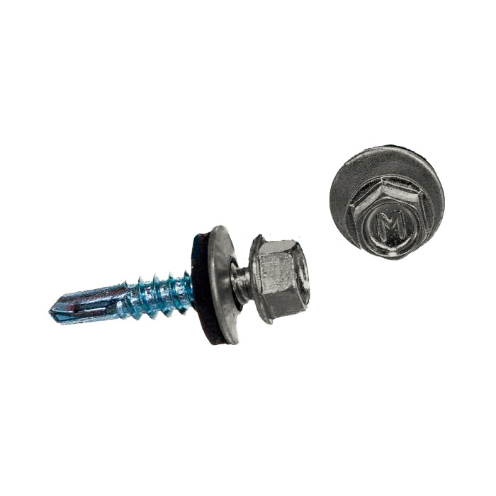 Саморез по металлу Daxmer 5,5х25 RAL 9002 (250) сверло №3